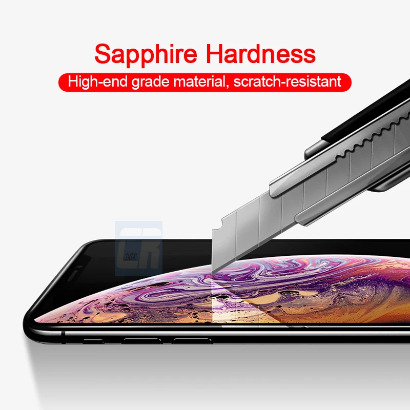 111D полное покрытие закаленное стекло для iPhone X XS Max XR Защита экрана 8 7 6S Plus защитное