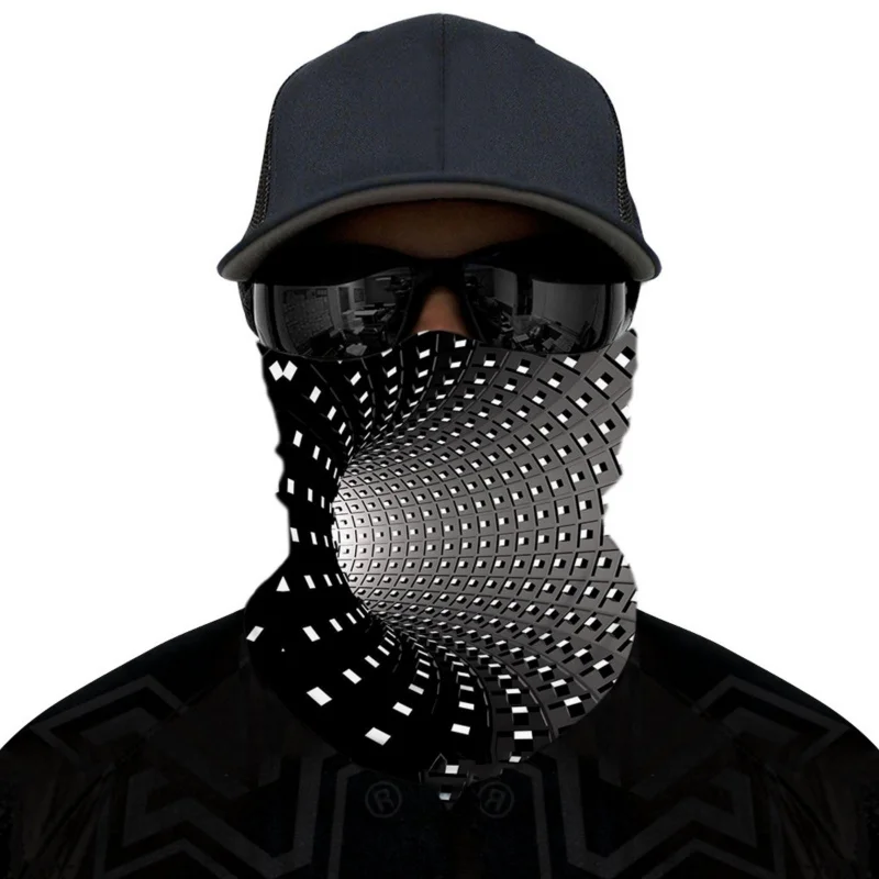 

Головной платок с 3D принтом, ветрозащитная бандана, шарф для верховой езды, шарф, уличный волшебный тюрбан, дышащий