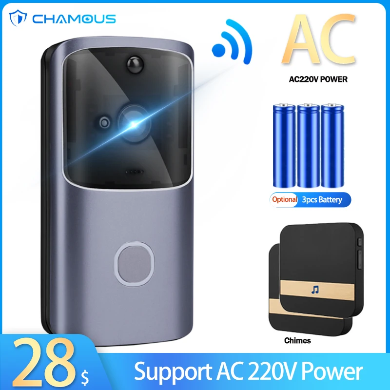 Wi-Fi дверной звонок Умный дом Мощность переменного тока Беспроводной