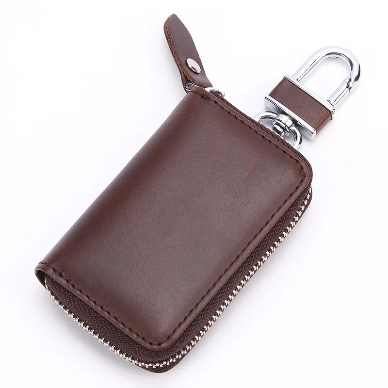 

Key case Leather Bag Car Wallets Fashion unisex Holders Keychain Zipper Key women men Case Pouch High-capacity Classic new