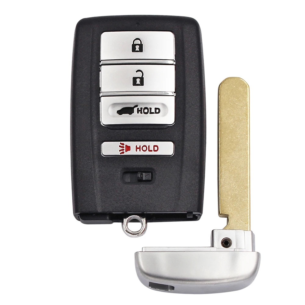 3+1/4 Button Smart Remote Key (SUV) FSK 315Mhz PCF7953X / HITAG 3 47 Chip FCC ID: KR5V1X for Acura MDX RDX HON66 Uncut Blade | Автомобили