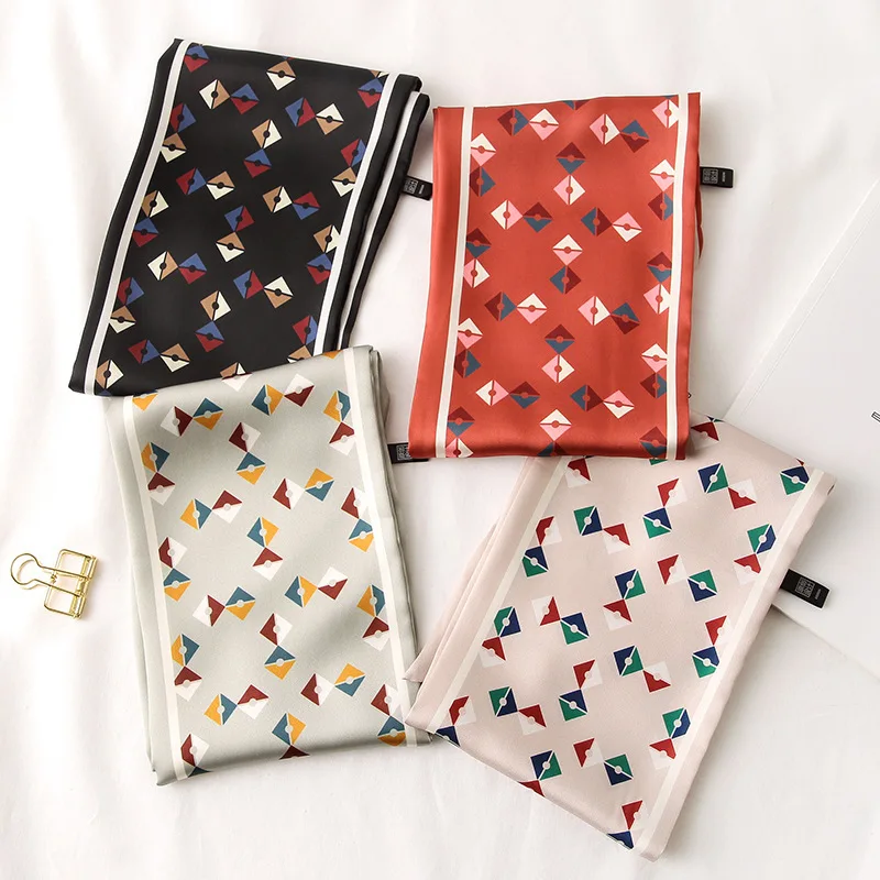 

luxury brand bags SCARF women's silk scarf fashion lady 2020 new scarves soft shawls pashmina solid color bandana hijab cachecol