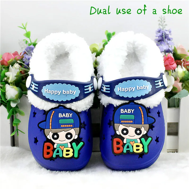 Дышащая детская обувь для мальчиков и девочек Сандалии зимы лета Мультяшные