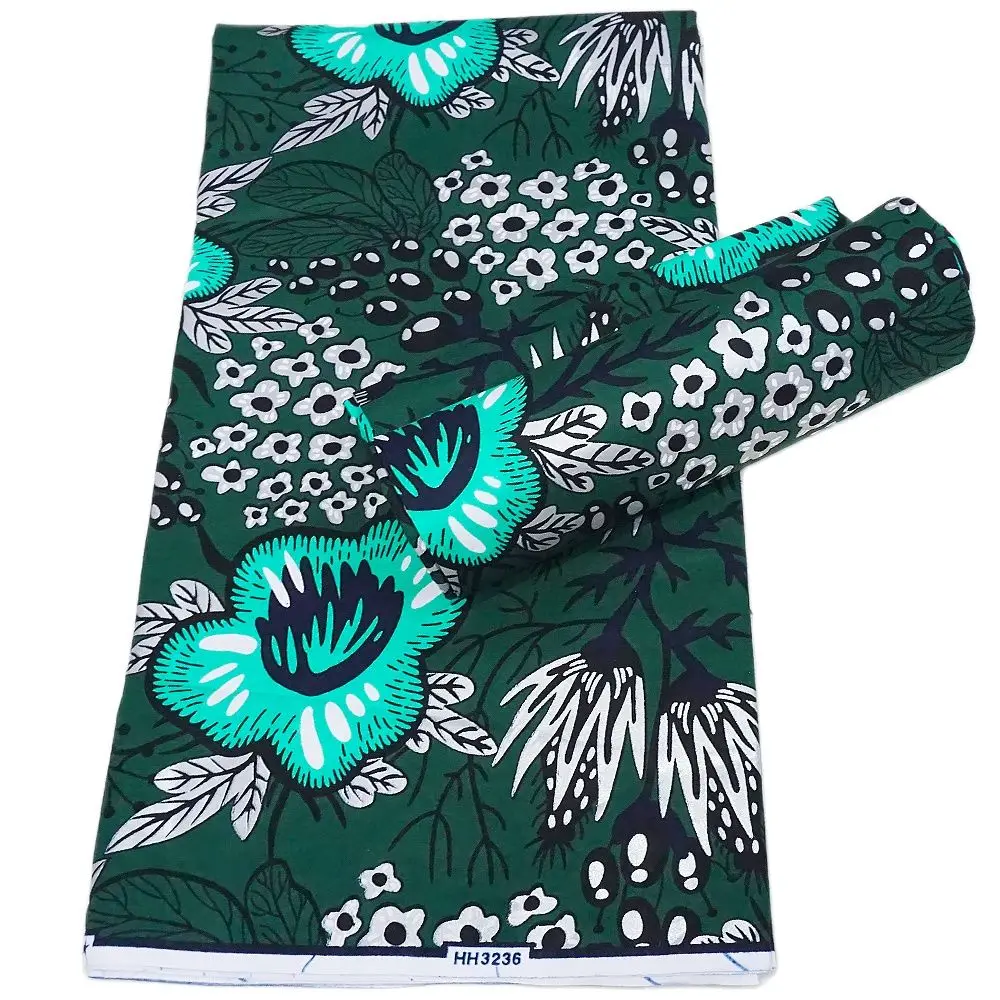 Африканский Воск Анкара настоящий воск хлопковая ткань для шитья платья 6