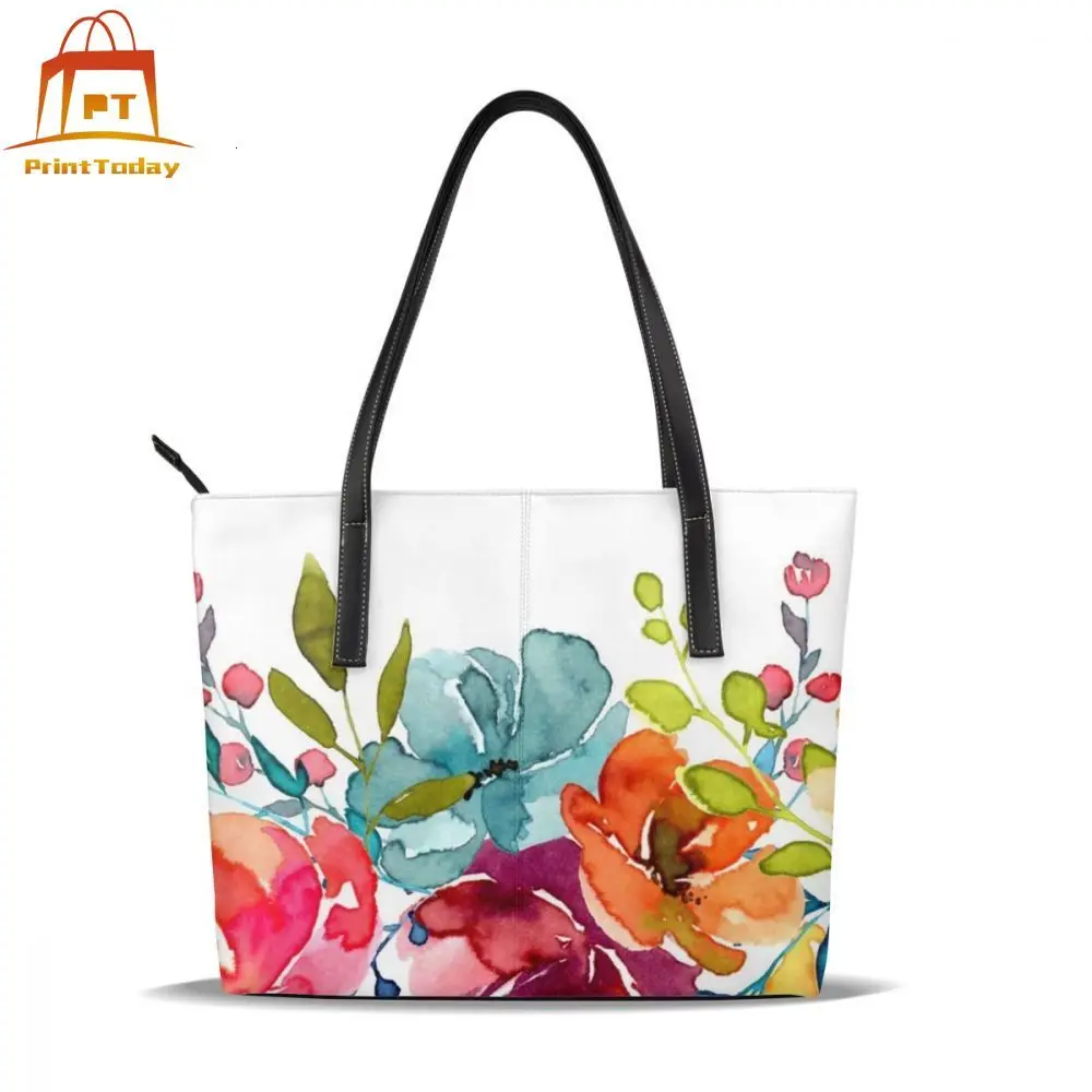 

Painting Handbag Painting Top-handle Bags Women's High quality Leather Tote Bag School Women Handbags