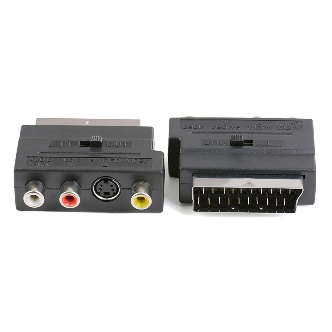 Адаптер RGB Scart на 3 RCA S Video Композитный AV TV Audio для видео DVD рекордера телевизора