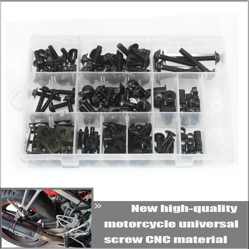 

For KYMCO Series New High Quality CNC Motorcycle Universal Custom Fairing Screw Bolt Windsndscreen Screws 195pcs