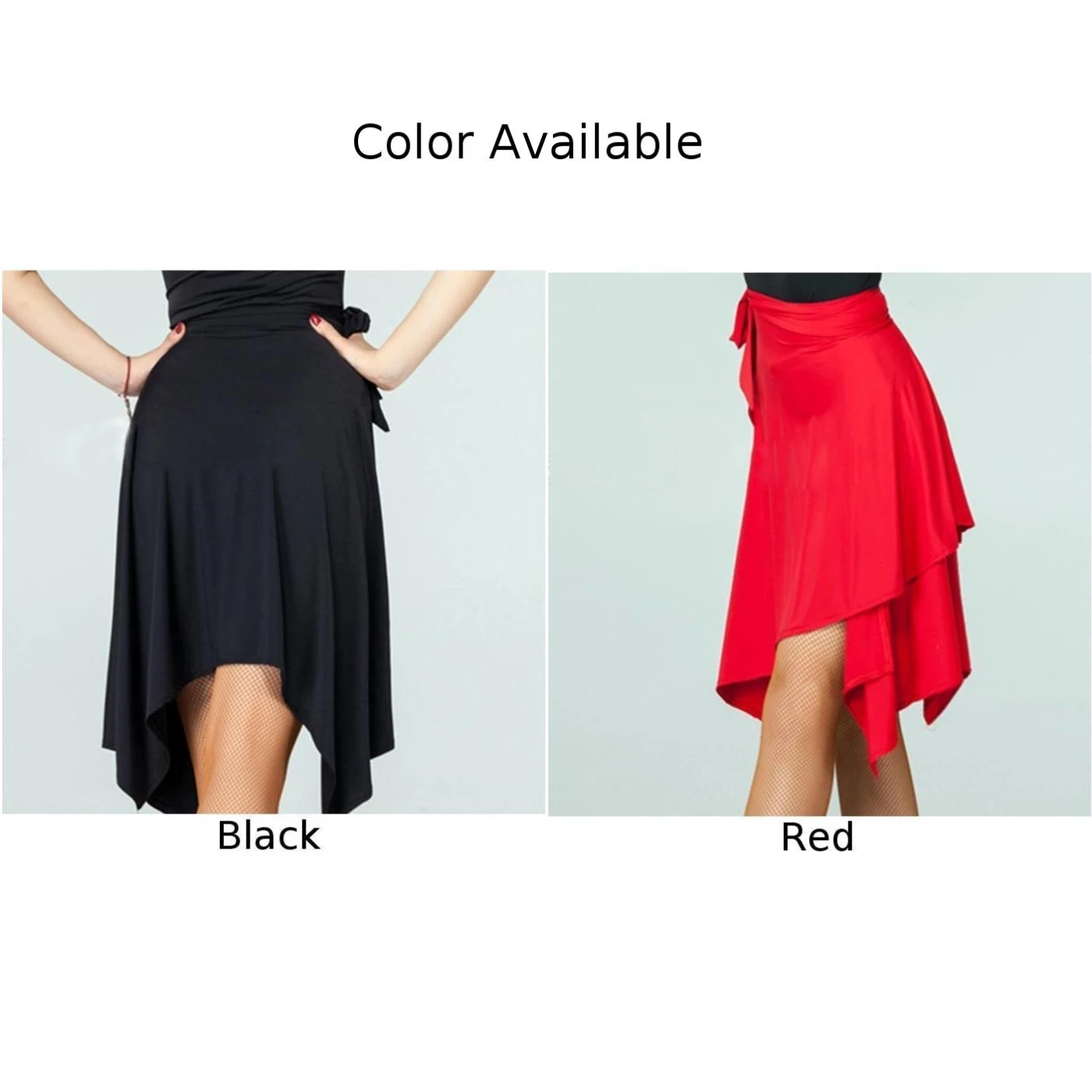 Women Solid Sexy Mini Skirts Asymmetrical Latin Salsa Rumba Dance Female High Waist Skirt Plus Size | Женская одежда