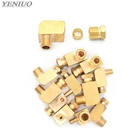 Латунный фитинг масляной трубы для смазки на станках, внешний диаметр трубки 4, 6, 8 мм, компрессионная муфта для трубы, Компрессионный фитинг, соединительный переходник