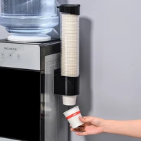 water dispenser paper cups holder wall mounted automatic cup storage rack plastic disposable cup holder cups container