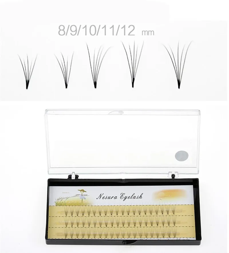 1 Набор искусственные ресницы волна индивидуальное наращивание ресниц Mink Черные