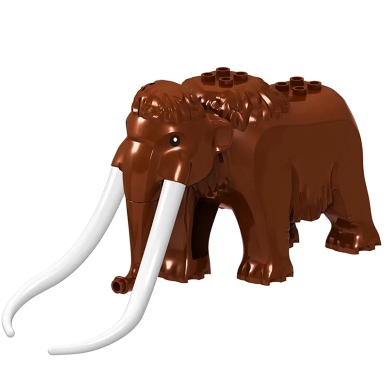 

Zoo Animals Figures Mammoth Elephant Big Size PrinceED of PersiaING Jungle Adventure MOC Educational Home Decoration Kids Toys