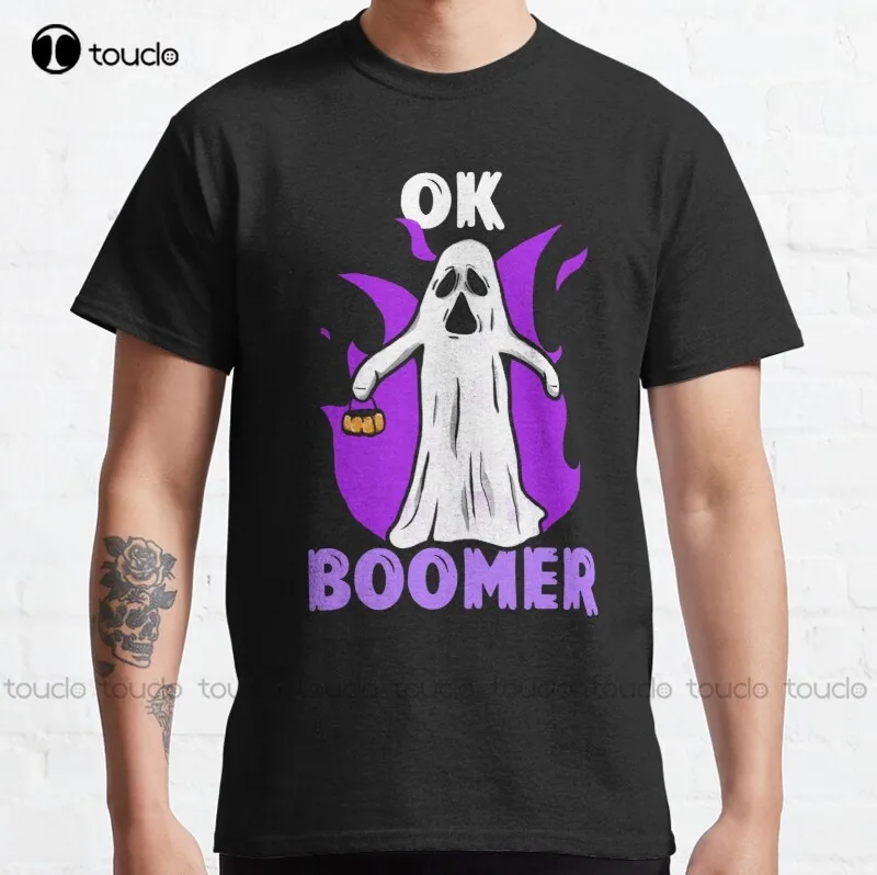 

Новая классическая футболка Ok Boomer, футболка для мужчин, хлопковые футболки S-5Xl