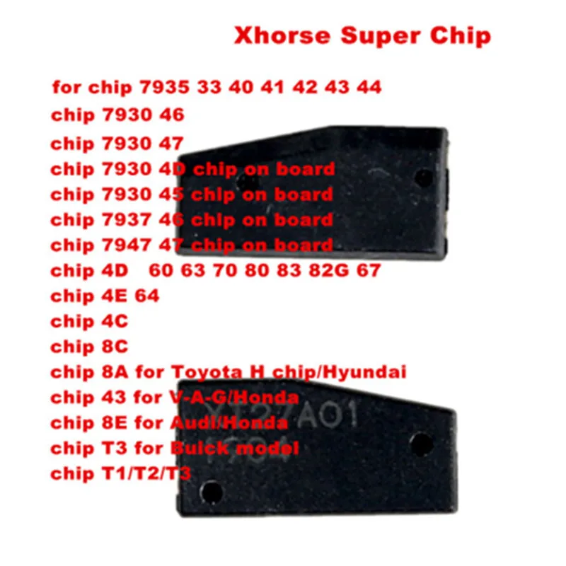 Xhorse оригинальный VVDI Super Chip XT27A66 = XT27C75 1907 для копирования 46/47/48/4C/4D/4C/4E/8A/8C/8E key tool |