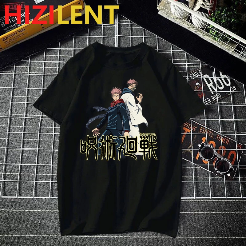 Мужская футболка в японском стиле Харадзюку уличная одежда с рисунком аниме