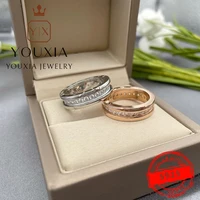 11 make 925 sterling silver custom light luxury noble rose gold three color temperament ring personality classic jewelry