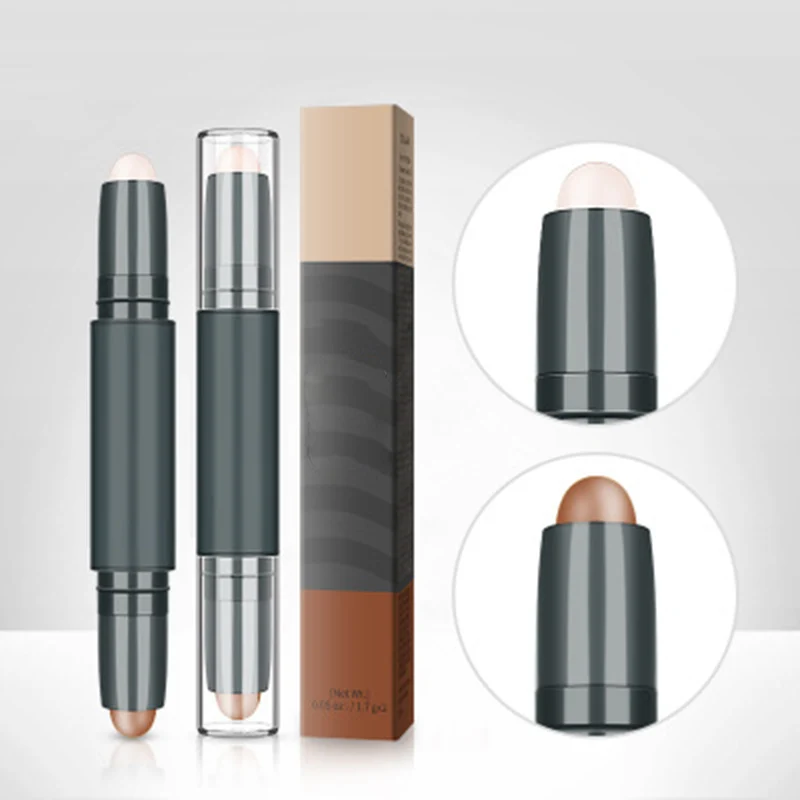 Разноцветный двухсторонний консилер-палка хайлайтер тени консилер-ручка силуэт