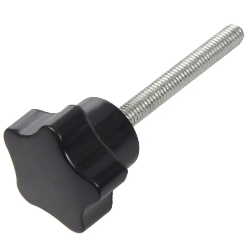 

6 pcs M6 x 50 mm locking star-shaped plastic head male thread knob grip