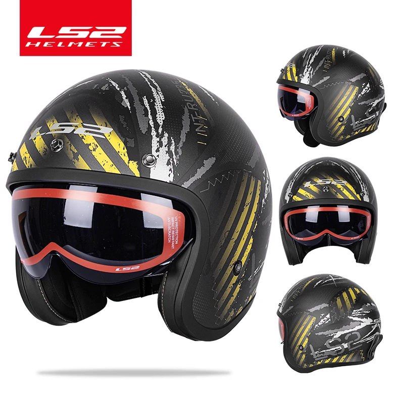 Capacete LS2 Spitfire Винтаж moto rcycle шлем ls2 of599 каски 3/4 открытым уход за кожей лица ретро