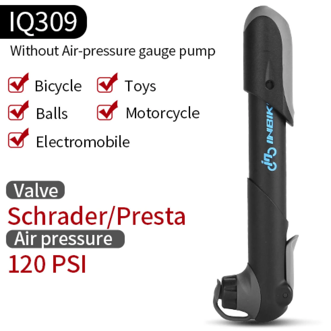 

Portable Bicycle Pump Mini Hand Pump Cycling Air Pump Ball Toy Tire Inflator Schrader Presta Valve MTB Mountain Bike Pump