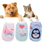 Жилет с рисунком животных маленькая яркость летний Щенок Чихуахуа эластичный хлопок дышащая одежда для животных аксессуары