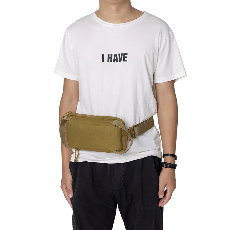 Multifunctional 3-way Tactical Crossbody Bag One-shoulder Anti-theft Chest Bag for Outdoor Leisure Running Sports Cycling