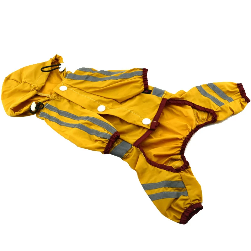 Дождевик для домашних питомцев водонепроницаемая одежда с капюшоном маленьких