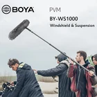 BOYA BY-WS1000 Blimp ветровое стекло и подвеска для микрофонов дробовиков клетка ручка амортизатор свитер от ветра микрофонный кабель