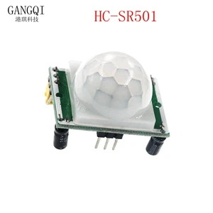 2PCS SR501 HC-SR501 Adjust IR Pyroelectric Infrared PIR module Motion Sensor Detector Module for arduino
