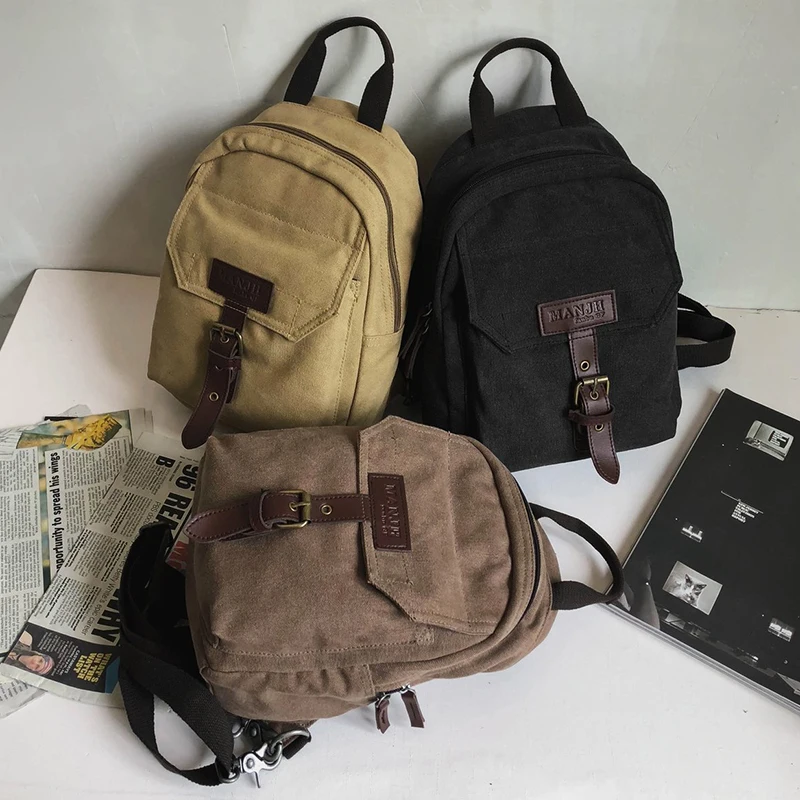 

New Backpack Unisex Fashion Multifunction Backbag Oxford Cloth Couples Small Crossbody Backpacks Durable For Daily