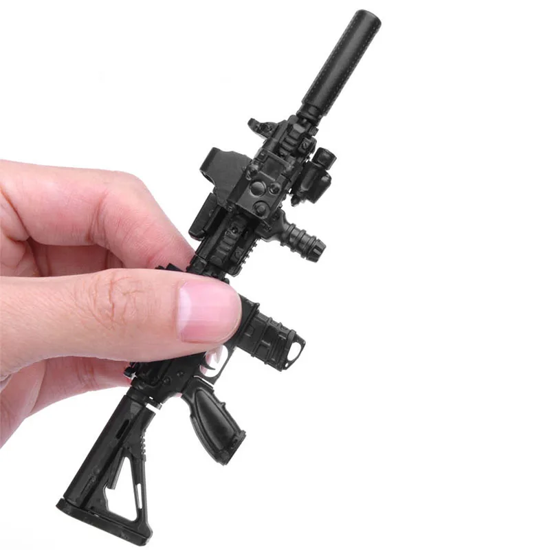 1/6 4D модель пистолета солдатское оружие пластиковая сборка строительный блок