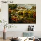 Картина маковыми полями Monet, пейзаж, картина маслом, Абстрактная Картина на холсте, постеры и фотообои для украшения гостиной