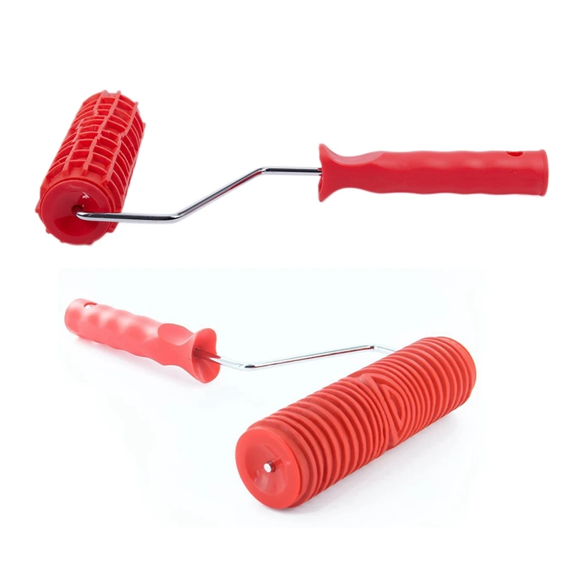 Топ-2 предмета 7 дюймов Краски ролика: 1 шт. узор ролик Настенный декор с Пластик