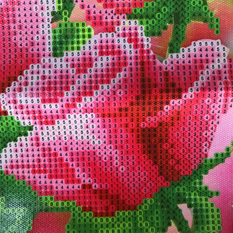 5d сделай сам розовая роза алмазная вышивка цветок круглая живопись крестиком