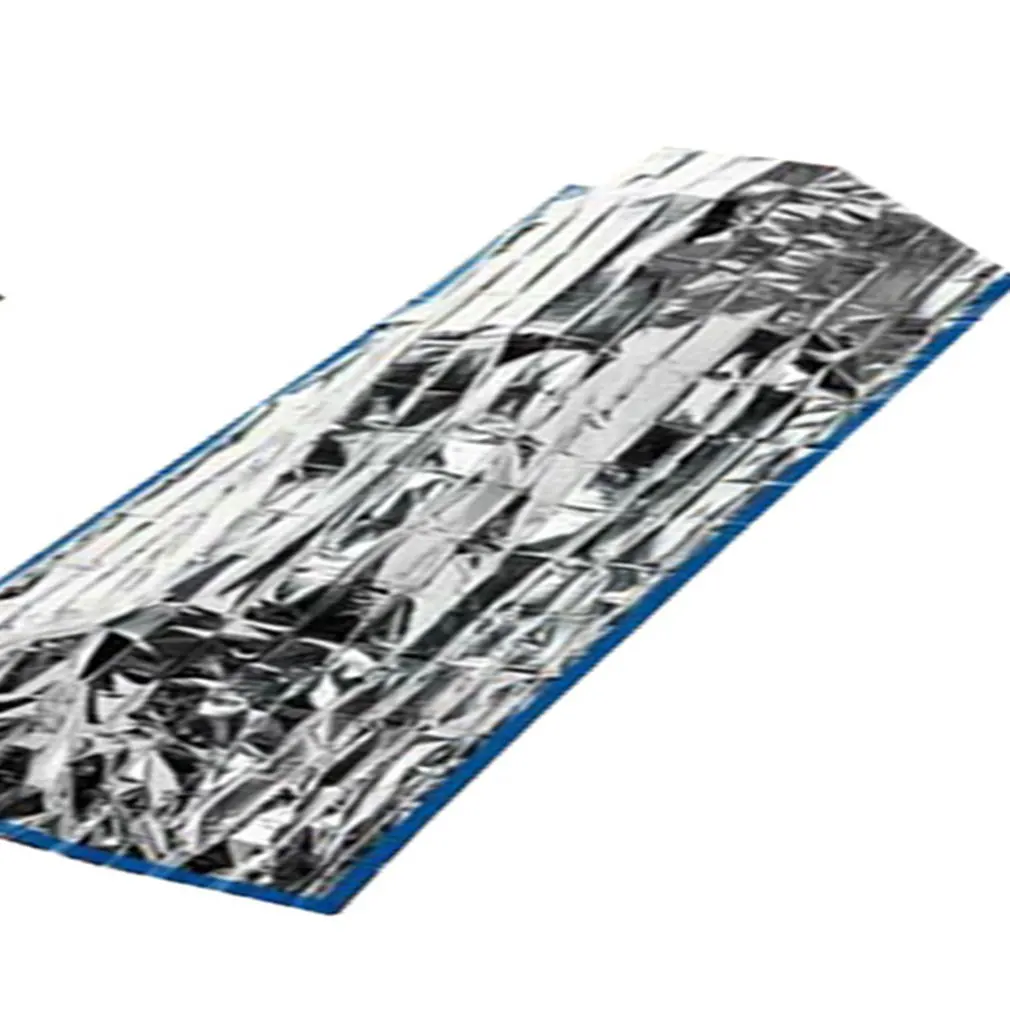 

Aluminum Foil Outdoor Emergency Survival Rescue Blanket Foil Thermal Space First Aid Sliver Rescue Curtain Military Blanket