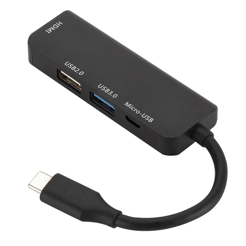 Usb хаб Тип C на HDMI Совместимость USB2.0/USB3.0/HDMI/Micro USB 1080P адаптер для компьютера