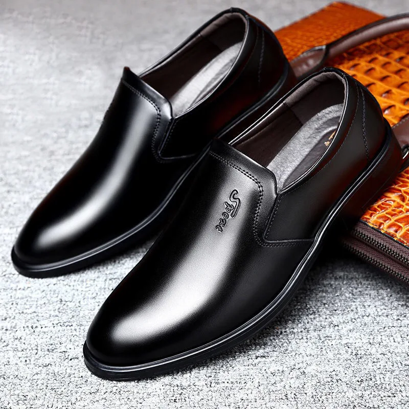 

Classic Business Men's Dress Shoes Fashion Elegant Formal Wedding Shoes Men Slip On Office Oxford Shoes For Men 2021