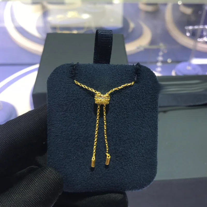 UMGODLY Luxury Brand Copper Black Hoop Pendants Adjustable Round Necklace Micro Cubic Zirconia Women Fashion Jewelry | Украшения и