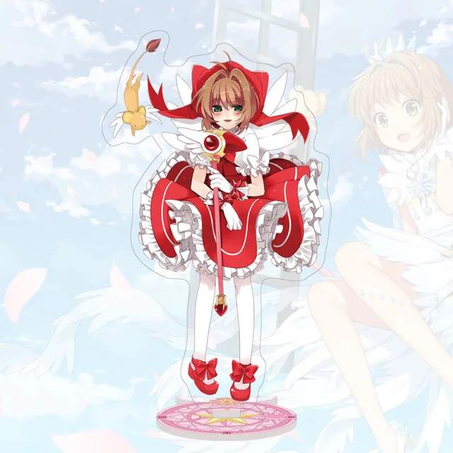Аниме Cardcaptor искатель карт Sakura Li Shaoran прозрачная карта акриловая подставка фигурка настольное украшение Коллекция Модель игрушки Косплей Кукла