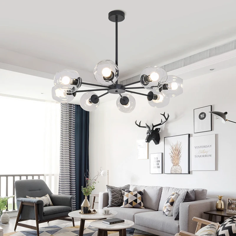 

Modern Minimalist Chandelier Home Decor Dinning Room Hanging Lamps,Restaurant Lighting Creative Living Room Chandeliers Indoor