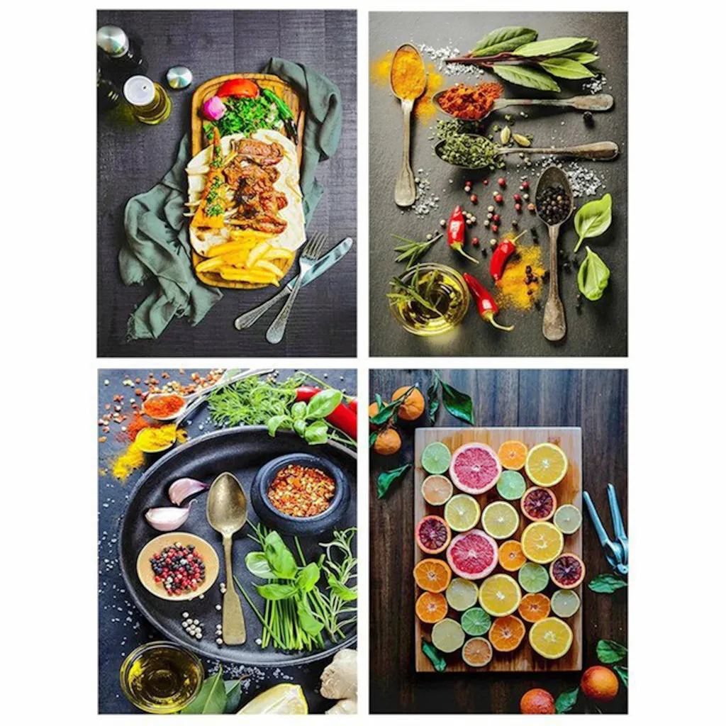 

5D Diamond Painting Handmade DIY Sewing Art Sticker Diamond Embroidery "Gourmet" Cross Sticker Children's Room Decoration Gift