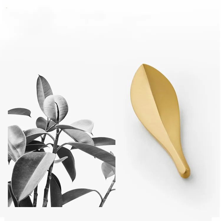 Креативные индивидуальные листья для шкафа двери ручки ванной комнаты ящиков