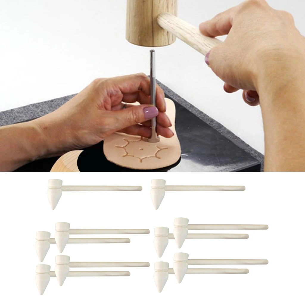 10 шт. мини-молотки из натурального дерева деревянные молотки для DIY инструменты