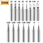 Наконечники для паяльника, наконечники для паяльника из чистой меди, бессвинцовые наконечники для паяльника, сварочная головка, паяльные инструменты 17 шт.компл.