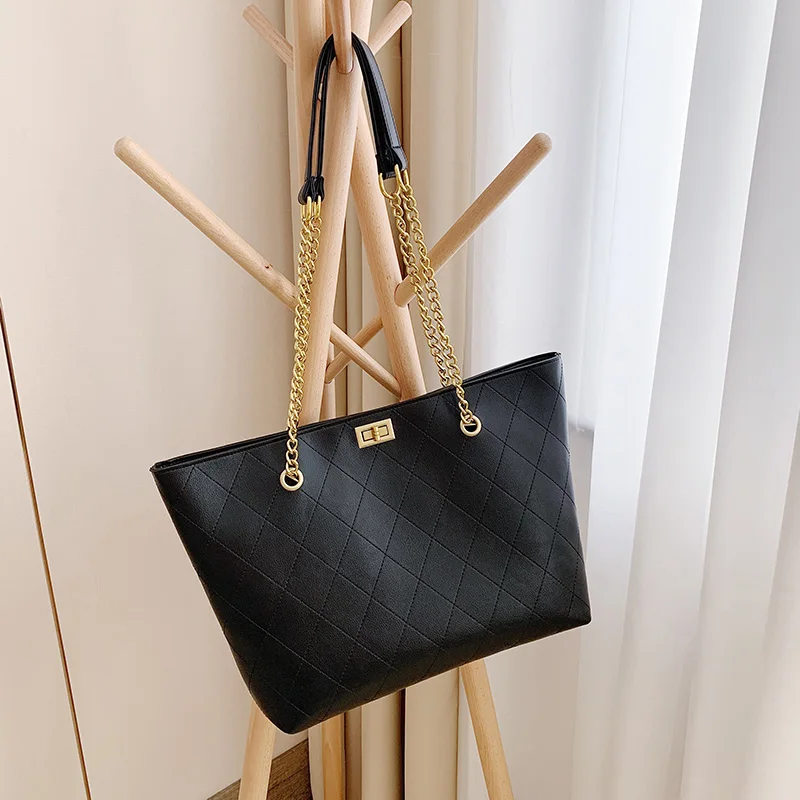 Модная кожаная повседневная сумка-тоут большая сумка на плечо женские роскошные