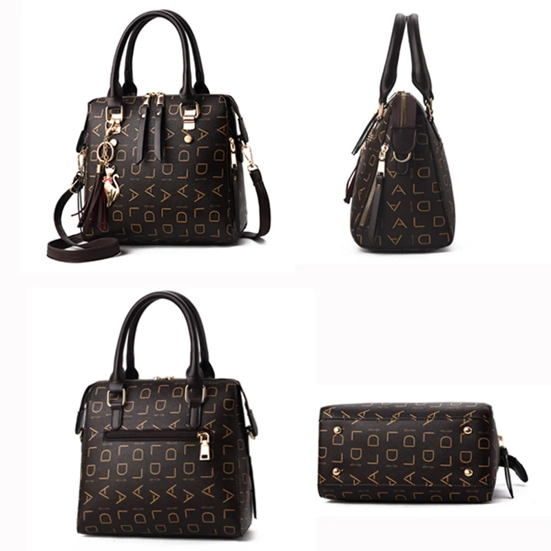 Популярная женская сумка с принтом на плечо роскошная дизайнерская