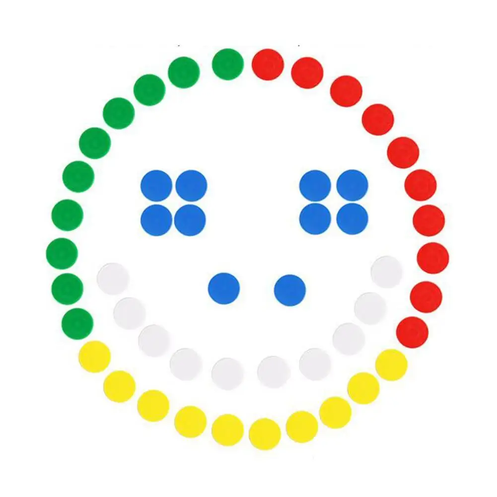 

50Pcs Dual Color Round Chips Counting Numbers Math Game Counters Teaching Montessori Board Games Antistress Toys for Children