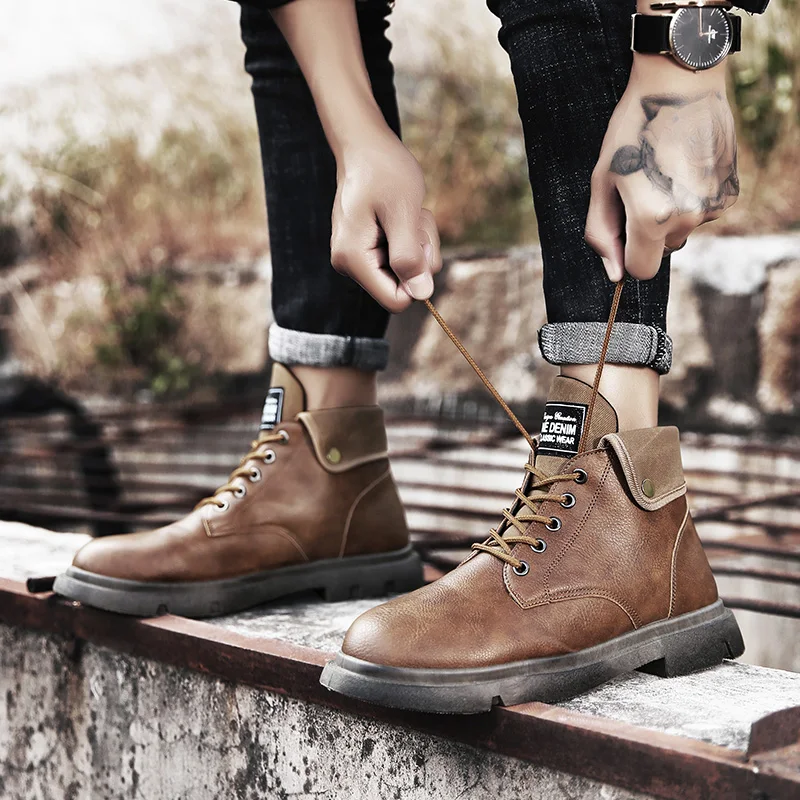 

cxmnd winter cotton shoes men's warm and plush Martin boots 2020 new men's shoes fashionable shoes leisure snow boots