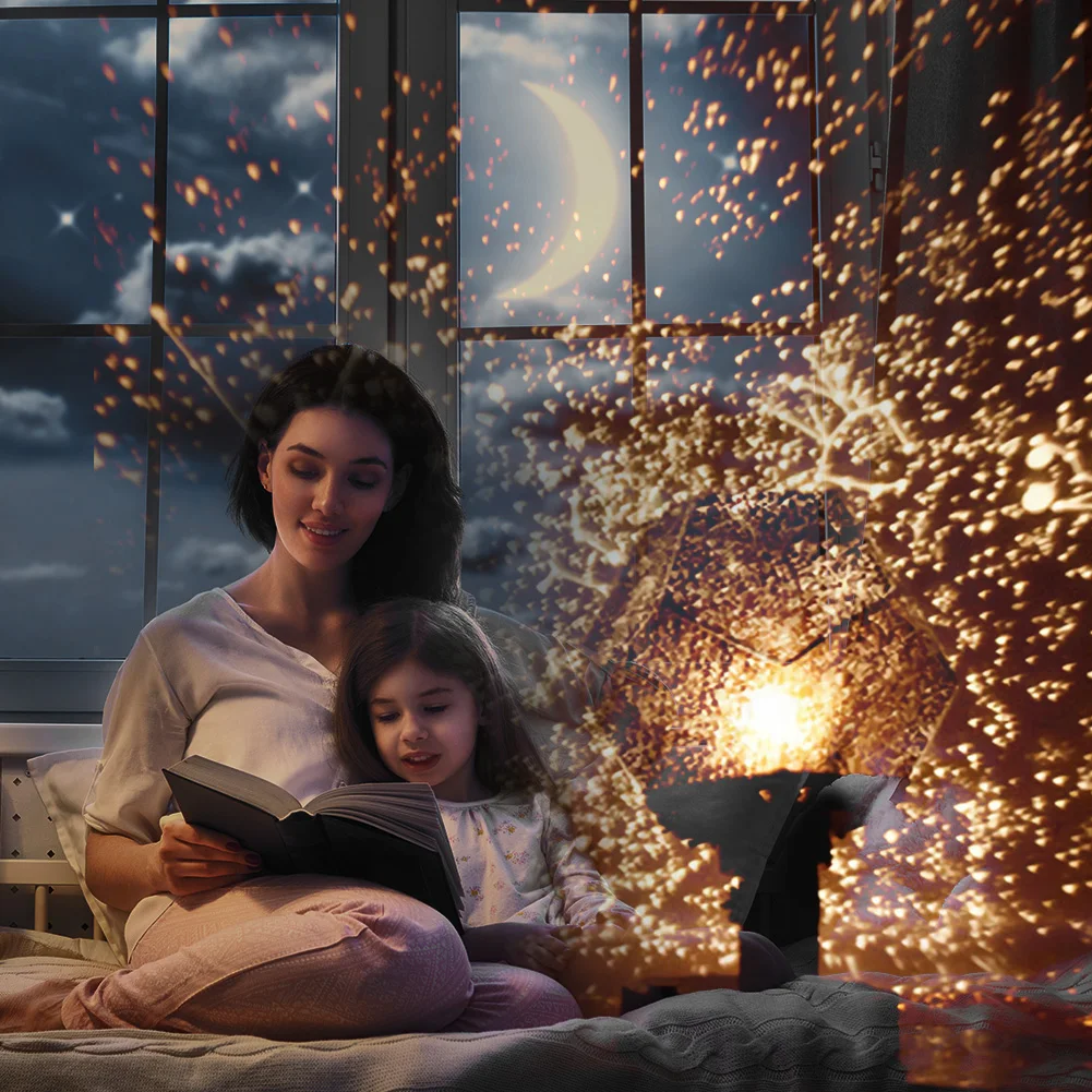 

Romantic Planetarium Star Polygonal Projector Night Sky Lamp LED Projection Light Celestial Star Astro Cosmos Night Light Home