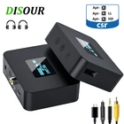 DISOUR CSR 5,0 Bluetooth аудио передатчик APTX-HDLL SPDIF коаксиальный 3,5 мм AUX OLED дисплей для ТВ автомобильный беспроводной адаптер